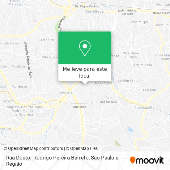 Rua Doutor Rodrigo Pereira Barreto mapa