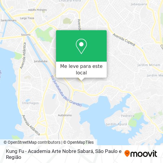 Kung Fu - Academia Arte Nobre Sabará mapa