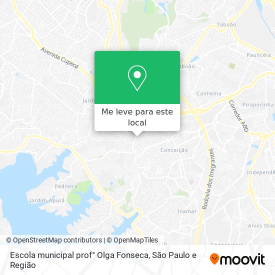 Escola municipal prof° Olga Fonseca mapa