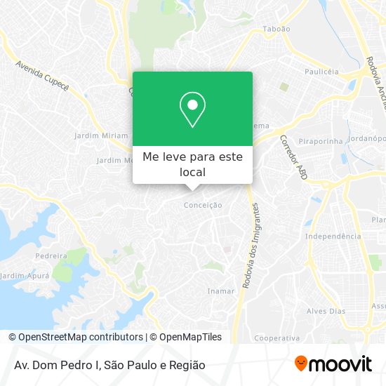 Av. Dom Pedro I mapa