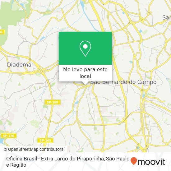 Oficina Brasil - Extra Largo do Piraporinha mapa