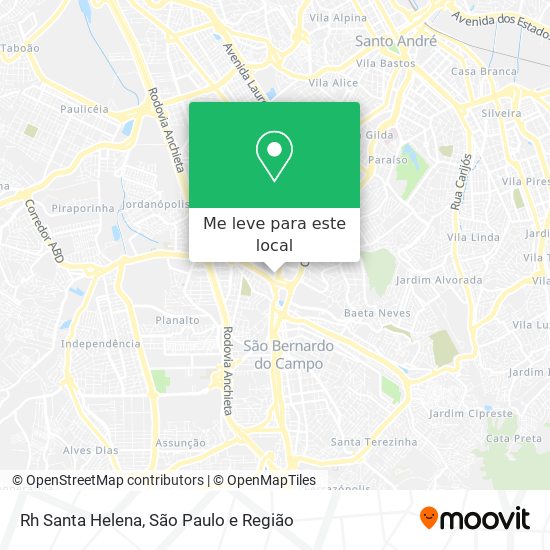 Rh Santa Helena mapa