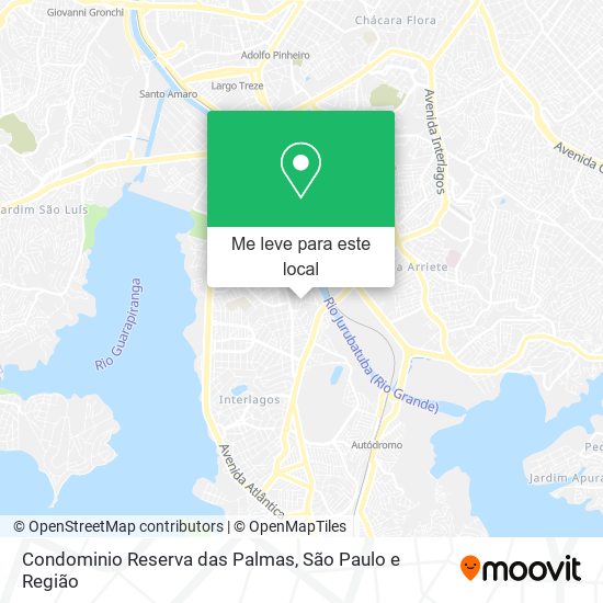 Condominio Reserva das Palmas mapa