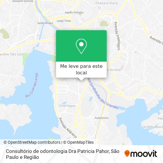 Consultório de odontologia Dra Patricia Pahor mapa