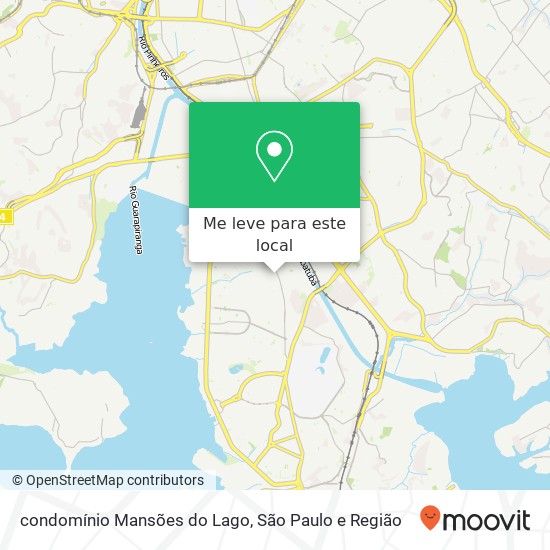 condomínio Mansões do Lago mapa