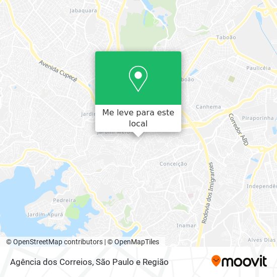 Agência dos Correios mapa