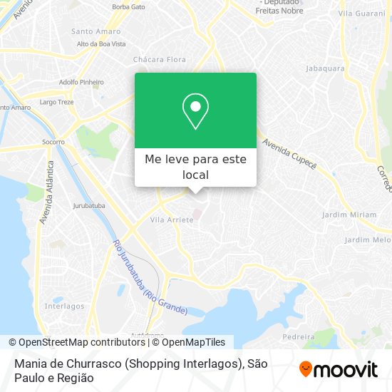 Mania de Churrasco (Shopping Interlagos) mapa
