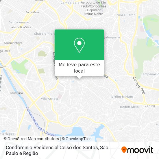 Condomínio Residêncial Celso dos Santos mapa