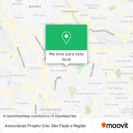 Associacao Projeto Crer mapa