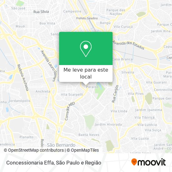 Concessionaria Effa mapa