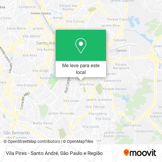 Vila Pires - Santo André mapa