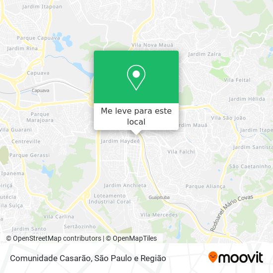 Comunidade Casarão mapa