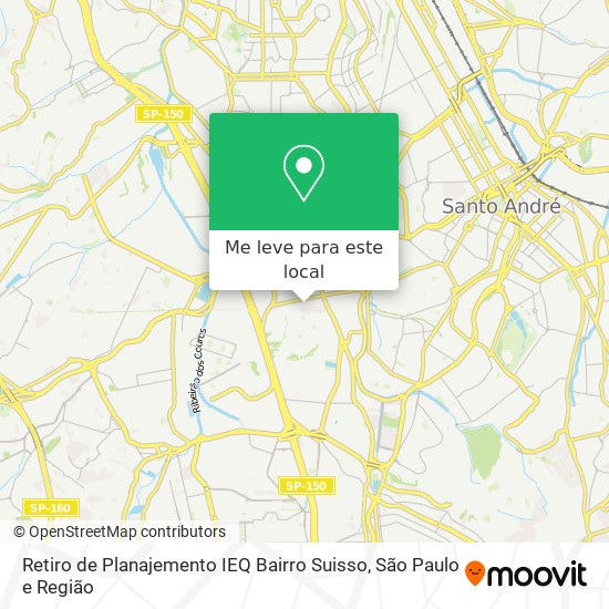 Retiro de Planajemento IEQ Bairro Suisso mapa