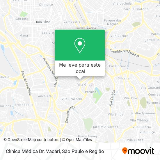 Clínica Médica Dr. Vacari mapa