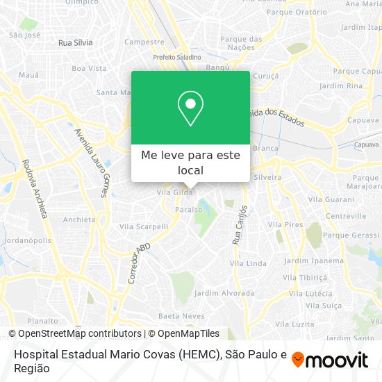 Hospital Estadual Mario Covas (HEMC) mapa