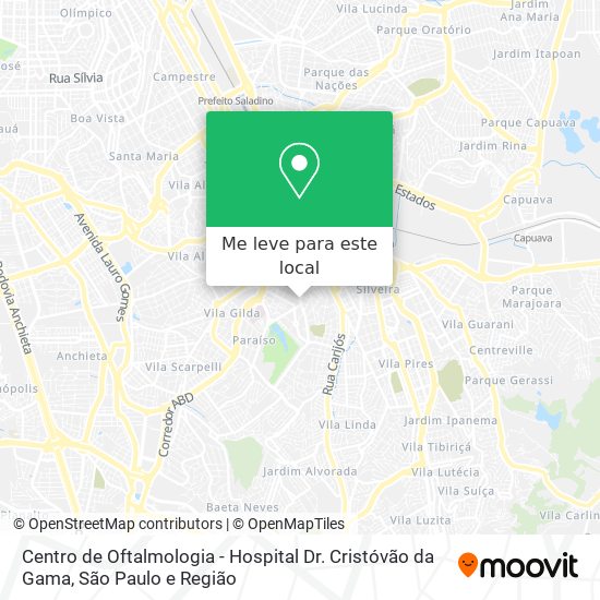 Centro de Oftalmologia - Hospital Dr. Cristóvão da Gama mapa