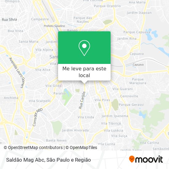 Saldão Mag Abc mapa