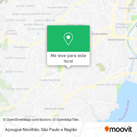 Açougue Novilhão mapa