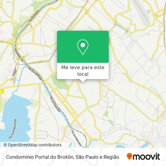 Condominio Portal do Broklin mapa