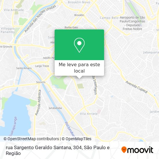 rua Sargento Geraldo Santana, 304 mapa