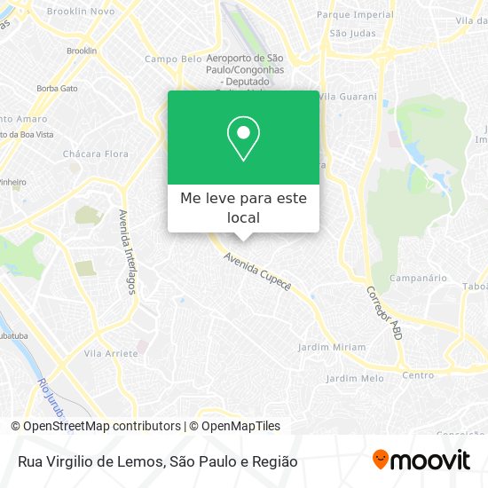 Rua Virgilio de Lemos mapa