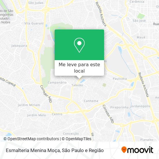 Esmalteria Menina Moça mapa