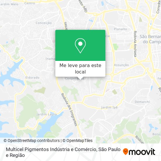 Multicel Pigmentos Indústria e Comércio mapa