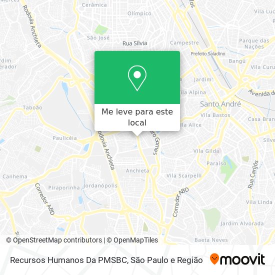 Recursos Humanos Da PMSBC mapa