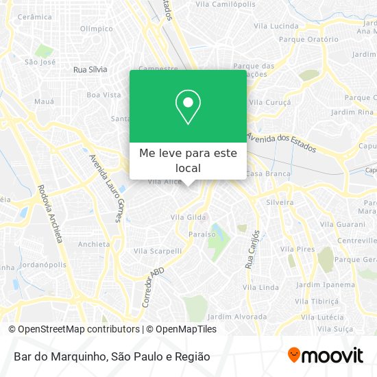Bar do Marquinho mapa