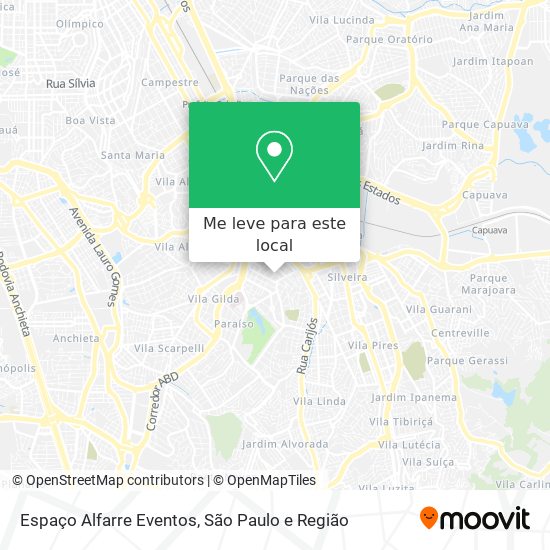 Espaço Alfarre Eventos mapa