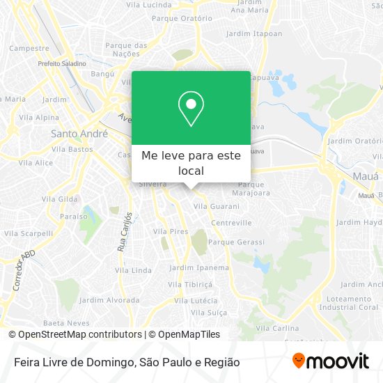Feira Livre de Domingo mapa