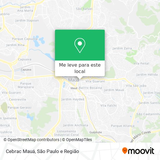 Cebrac Mauá mapa