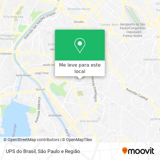 UPS do Brasil mapa
