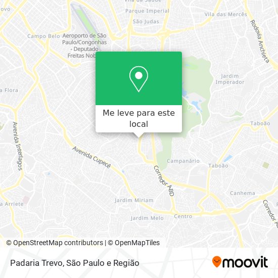 Padaria Trevo mapa