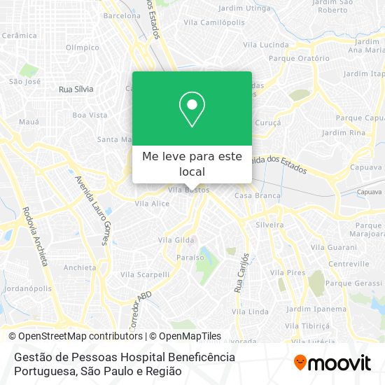 Gestão de Pessoas Hospital Beneficência Portuguesa mapa