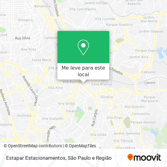 Estapar Estacionamentos mapa