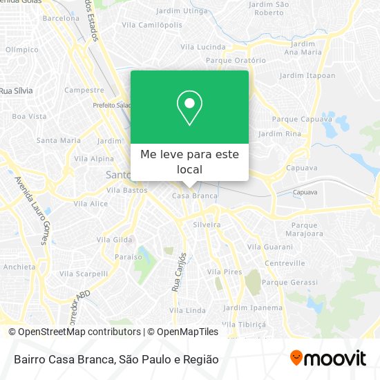 Bairro Casa Branca mapa