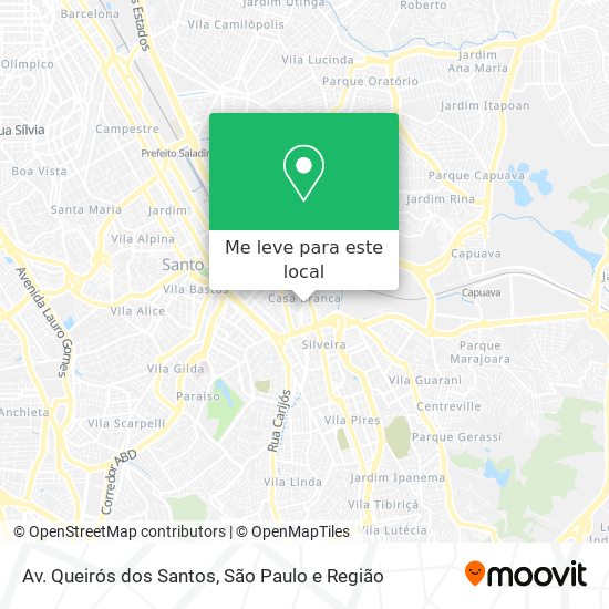 Av. Queirós dos Santos mapa