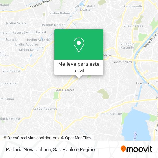 Padaria Nova Juliana mapa