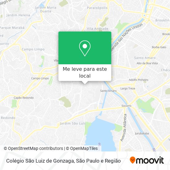 Colégio São Luiz de Gonzaga mapa