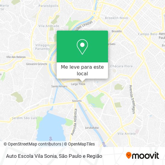 Auto Escola Vila Sonia mapa