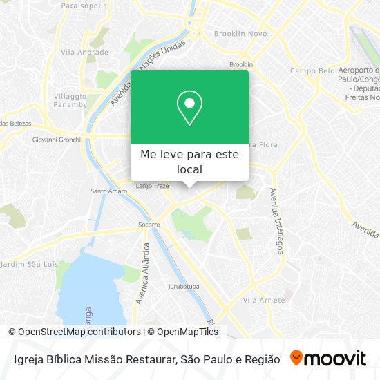 Igreja Bíblica Missão Restaurar mapa