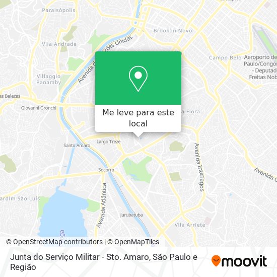 Junta do Serviço Militar - Sto. Amaro mapa