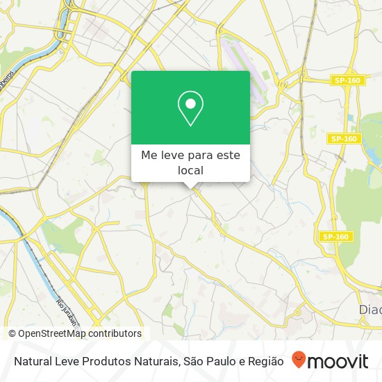 Natural Leve Produtos Naturais mapa