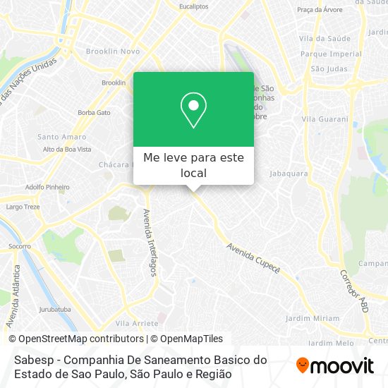 Sabesp - Companhia De Saneamento Basico do Estado de Sao Paulo mapa