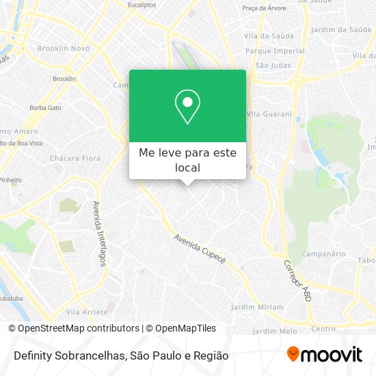 Definity Sobrancelhas mapa