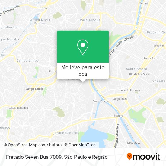 Fretado Seven Bus 7009 mapa