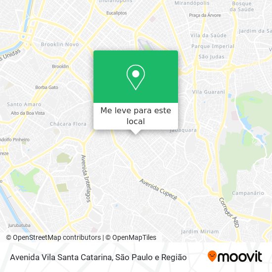 Avenida Vila Santa Catarina mapa