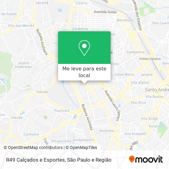 R49 Calçados e Esportes mapa