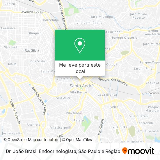 Dr. João Brasil  Endocrinologista mapa
